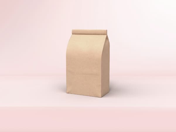 Compostable stickers and glue for paper bags